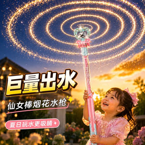 【旋转水花】烟花水枪
