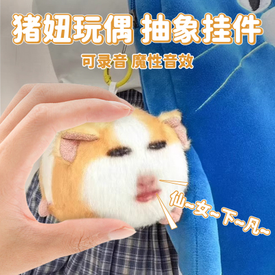 【可录音荷兰猪妞发声挂件】