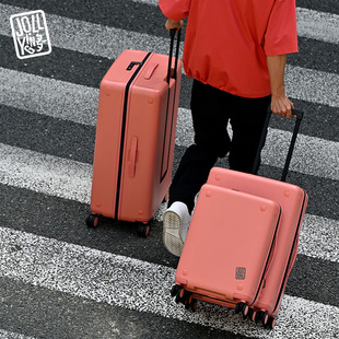 JOLLYING磁吸子母行李箱出国留学大容量万向轮旅行箱登机拉杆箱女