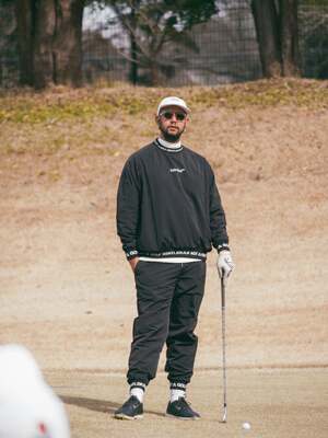 24302 日本潮牌Cph/Golf高尔夫男士秋冬尼龙双层套头夹克卫衣防水