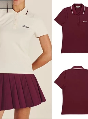 41A03 出口韩国余 GOLF 高尔夫女装短袖polo衫轻质运动WOMENS速干