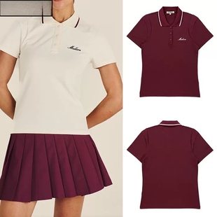 41A03 出口韩国余 GOLF 高尔夫女装短袖polo衫轻质运动WOMENS速干