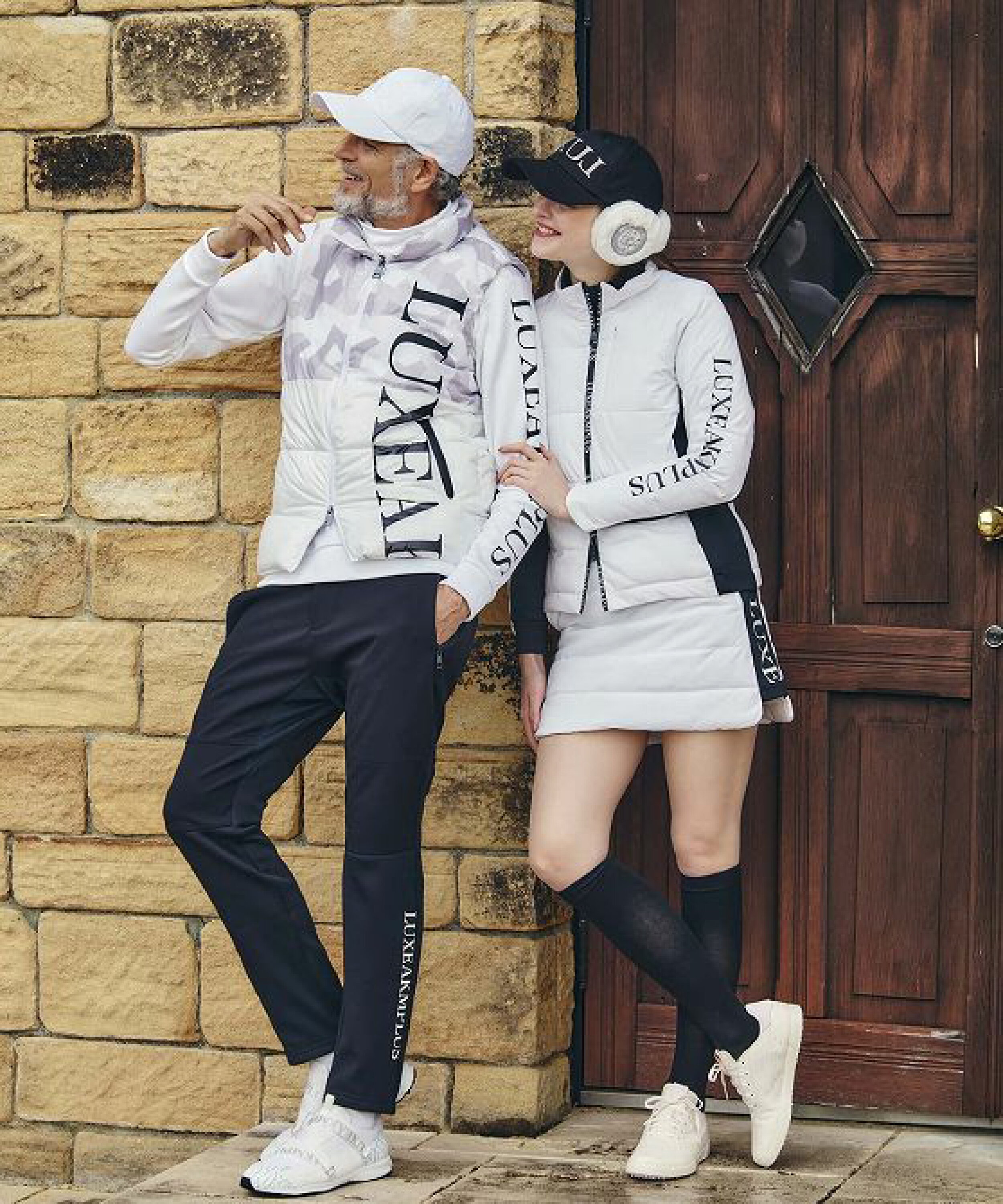 20201 出口日本网红潮牌高尔夫球服秋冬新品男士弹力运动防水长裤