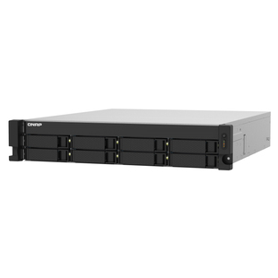 QNAP威联通TS 与双 4G八盘位 网络端口 企业级网络存储NAS 机架式 SFP 2.5GbE 832PXU 配备双10GbE 双电源