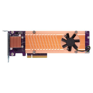 QNAP威联通 QM2 NVMe 多元 M.2 提升效能及功能应用 384 NAS 增添 弹性 为 SSD配置扩充卡