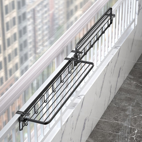 阳台晾衣神器护栏高层窗外