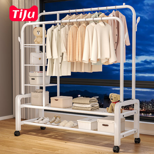 【超强承重】家用折叠落地晾晒架