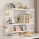 洞洞板置物架亚克力家用桌上书架学生书桌收纳多层床品布艺晾晒架