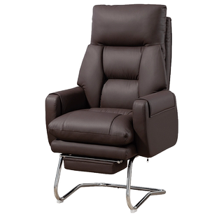 弓形电脑椅家用办公椅靠背学习椅子人体工学宿舍麻将座真皮老板椅