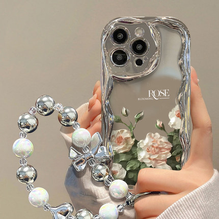 油画玫瑰适用小米17/15ultra/14Promax手机壳civi5Pro/12/11红米k90/80/70/60至尊版note14/13+新款12手机套