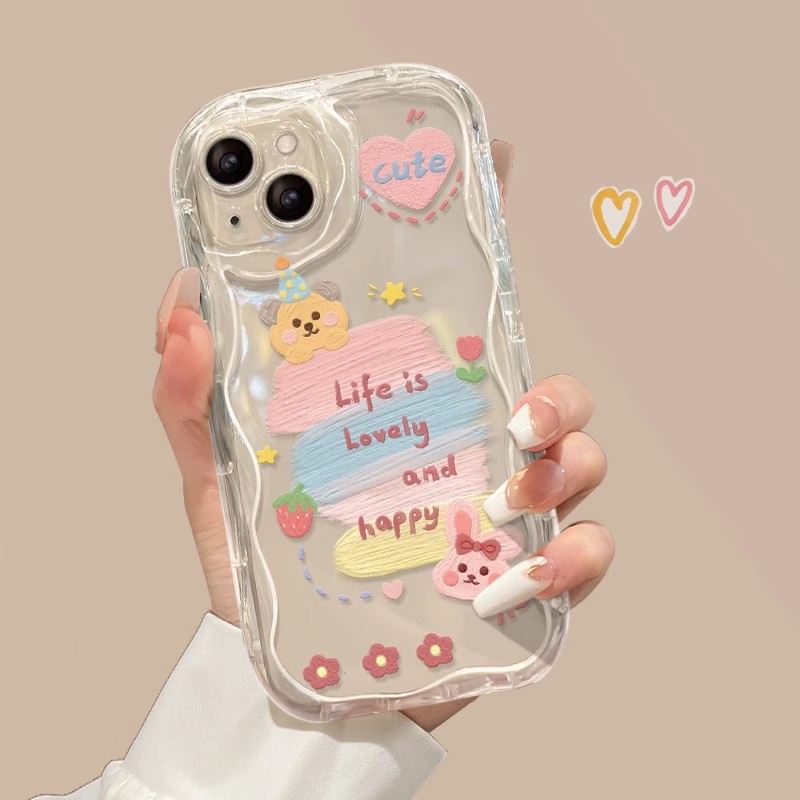 派对小熊适用小米17/15/14/13/12promax手机壳红米K90/80/70/60/50至尊版女新款卡通note14/13全包防摔保护套