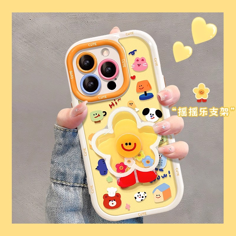 动物派对摇摇乐支架软硅胶手机壳