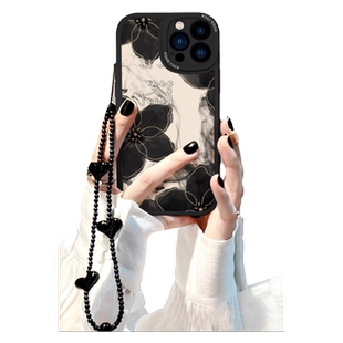 水墨画花朵适用荣耀400/300/200pro手机壳100/90GT/80se/70女X60i/50+新款magic7/6/5/4软play8T畅玩40plus