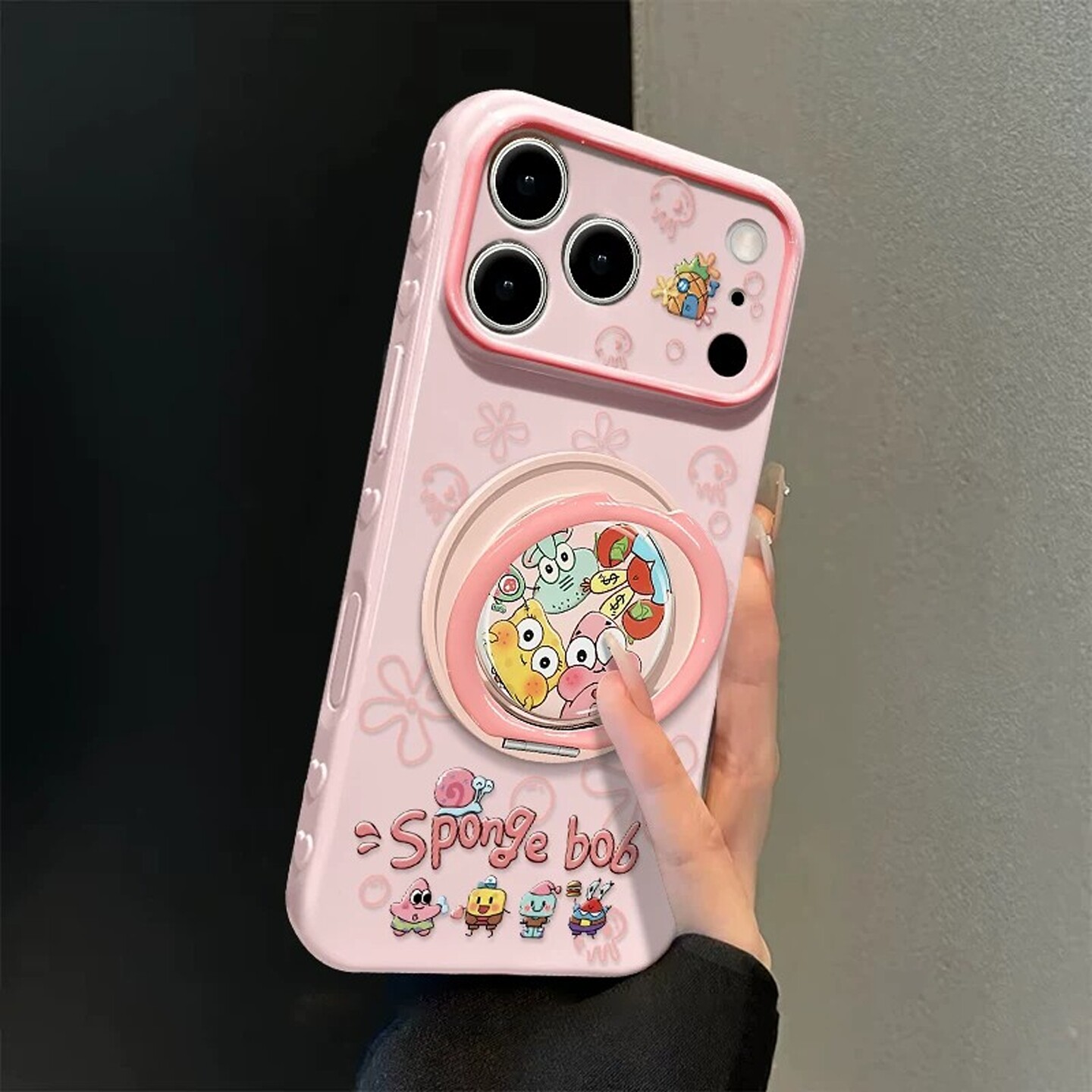 开心比奇堡大视窗手机壳适用苹果