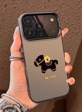 元气小马适用opporeno15/14/13pro/12手机壳新款9pro+/7se/6简约findx9/8女a3pro保护套真我GT7realmegtneo