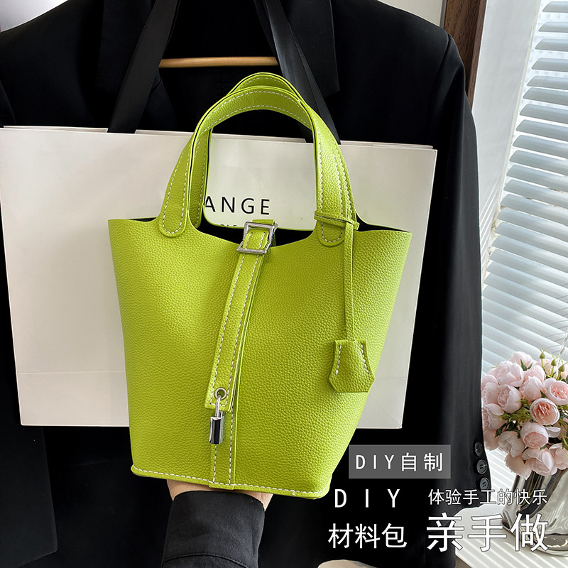 diy手工包包编织材料款包2025新款大容量手提水桶包礼物送女友潮,箱包皮具/热销女包/男包,水桶包,淘宝优惠券,粉丝福利购,淘宝优惠卷