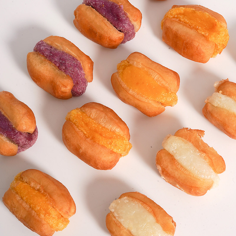 粮觅迷你油条包麻糍12个糯米糍粑儿童早餐半成品速冻食品油炸小吃