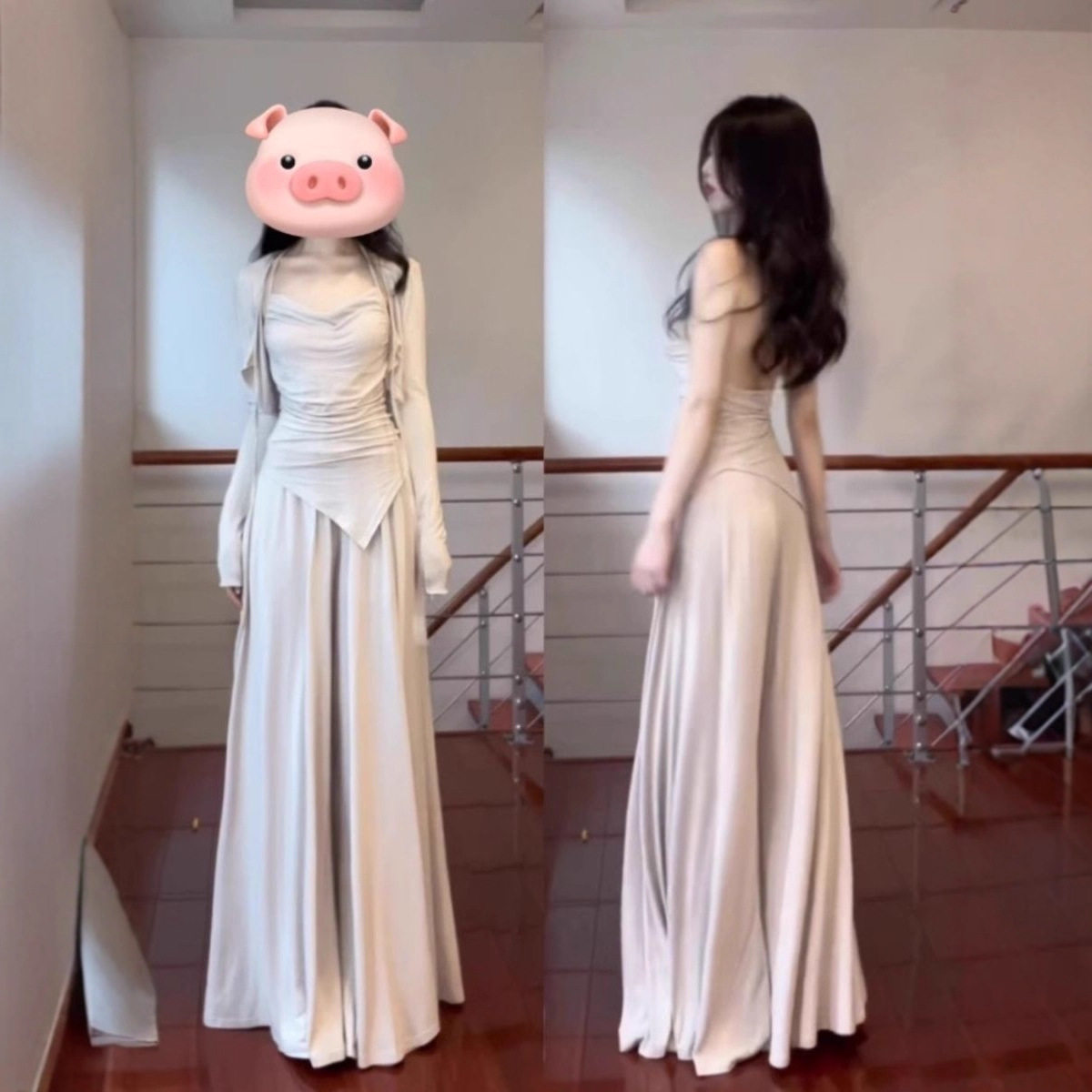 休闲套装女2025春秋季针织吊带开衫阔腿裤松弛穿搭配时尚三件套