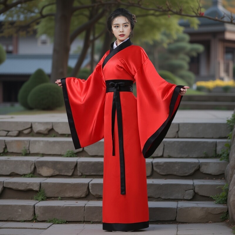 秋冬古装老师演出服古典汉服仙女襦裙影视侠客成人毕业礼服祭祀服