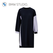 潮流女士拼色长袖 BMW Studio宝马女装 新款 时尚 针织连衣裙 春夏季