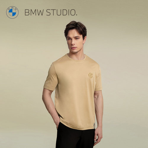 BMWSTUDIO宝马圆领T恤100%棉