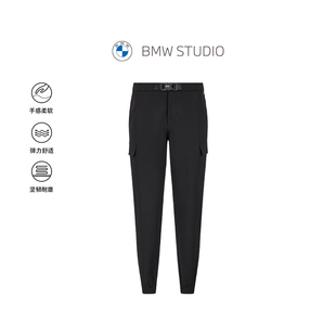 运动束脚裤 官方春季 黑色百搭长裤 休闲裤 子 BMW 男裤 STUDIO宝马男装
