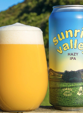车库计划山谷系列与延龄草合酿 日出山谷双倍浑浊IPA啤酒440ml