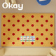 okay复古波点丝圈入户地垫门口家用可裁剪 pvc耐脏防滑除尘脚垫子
