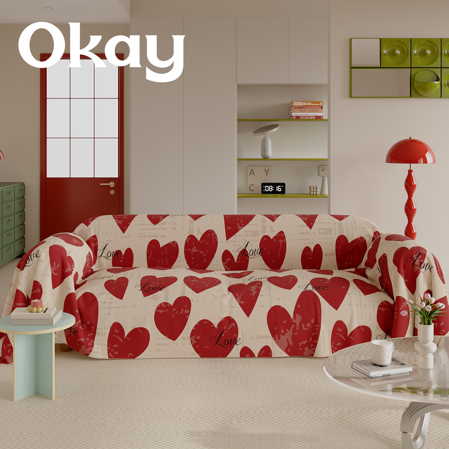 okay心迹絮语沙发巾韩系简约毛绒 ins风家用百搭全包沙发盖布套罩,居家布艺,沙发套,淘宝优惠券,粉丝福利购,淘宝优惠卷