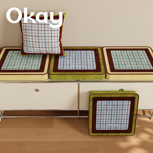 okay摩登格调蒲团软坐垫 ins客厅防滑可拆洗风榻榻米看书韩系椅垫