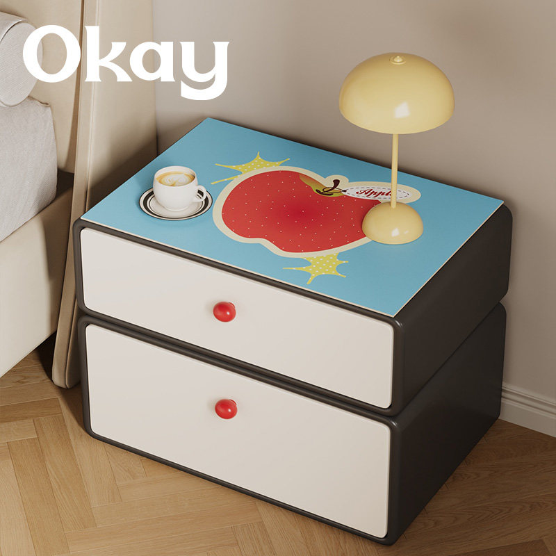 OKAY清新苹果床头柜垫防尘耐脏卧室台面保护垫皮革防水防烫盖布垫,居家布艺,床头柜盖布,淘宝优惠券,粉丝福利购,淘宝优惠卷