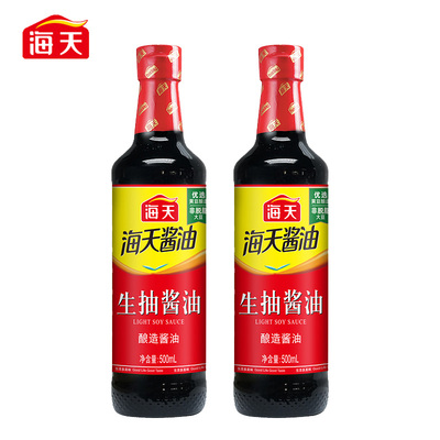 海天生抽酱油500ml酿造酱油