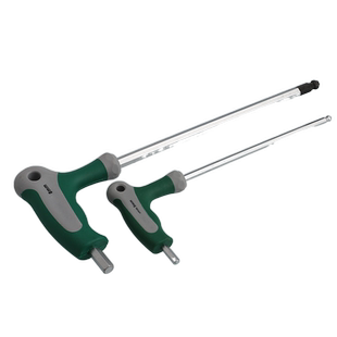 带柄L型六棱螺丝刀拐杖型内六角CRV内六方扳手六角匙M2M3M4M5M10