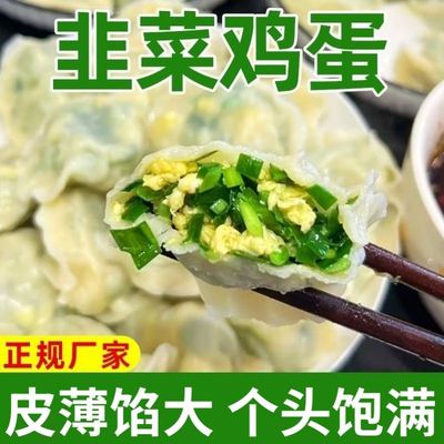 【不含粉条】手工野菜水饺素馅茴香韭菜槐花饺子冷冻半成品速食