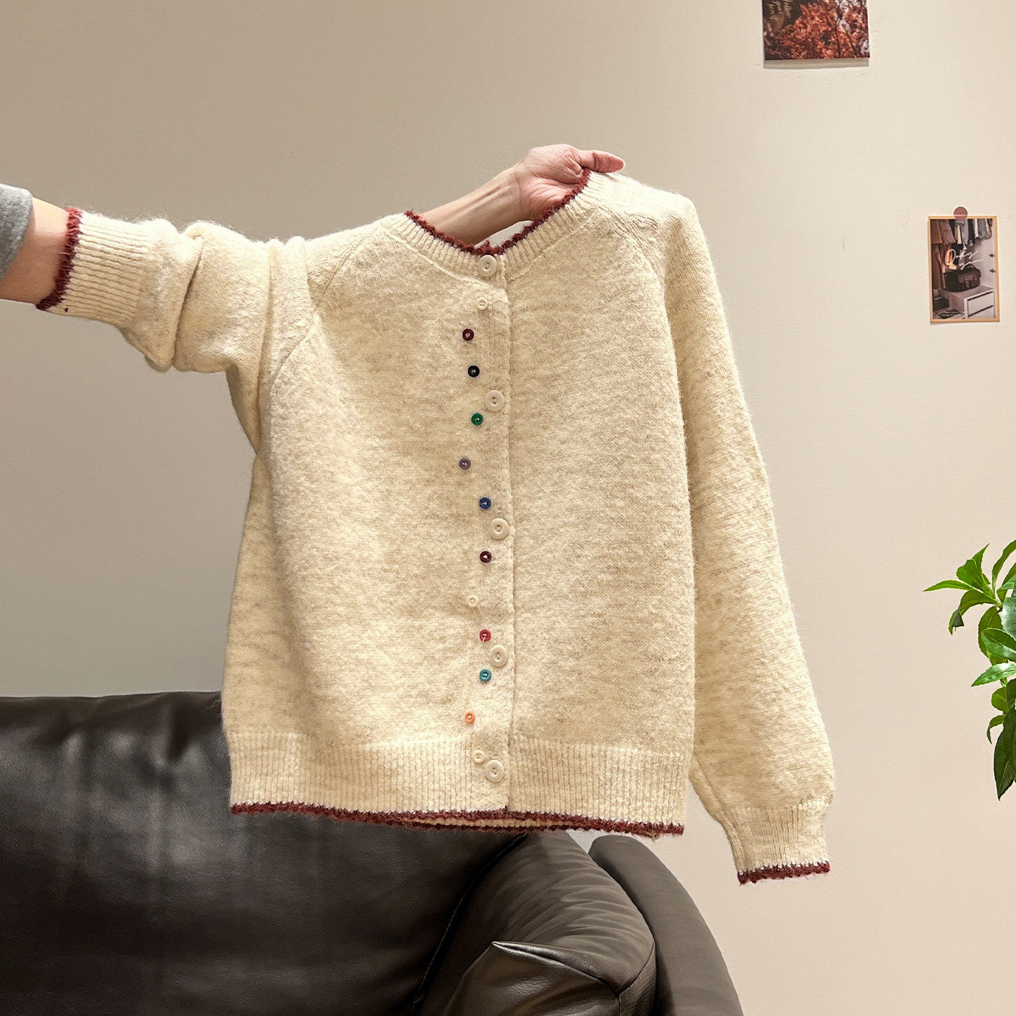 白色长袖针织开衫毛衣女秋冬季加厚外套保暖内搭可外穿打底衫上衣,个性定制/设计服务/DIY,棉服工装,淘宝优惠券,粉丝福利购,淘宝优惠卷