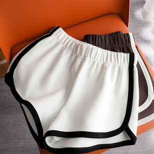 通勤百搭 休闲夏季 侧边条纹 撞色包边运动短裤