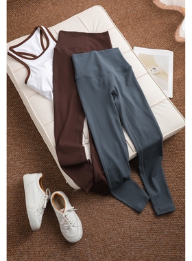 Ayako 双6锦纶 露露平替无痕一片式瑜伽裤高端专业弹力运动健身裤