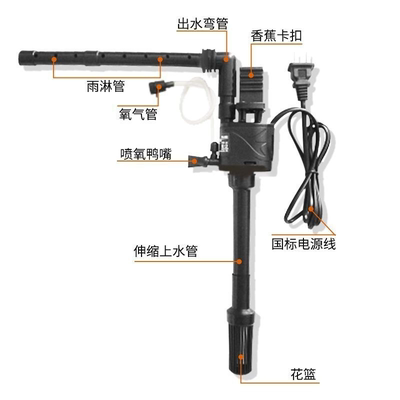 金利佳PB-260/320/360/460/560静音循环潜水泵三合一泵养鱼增氧机