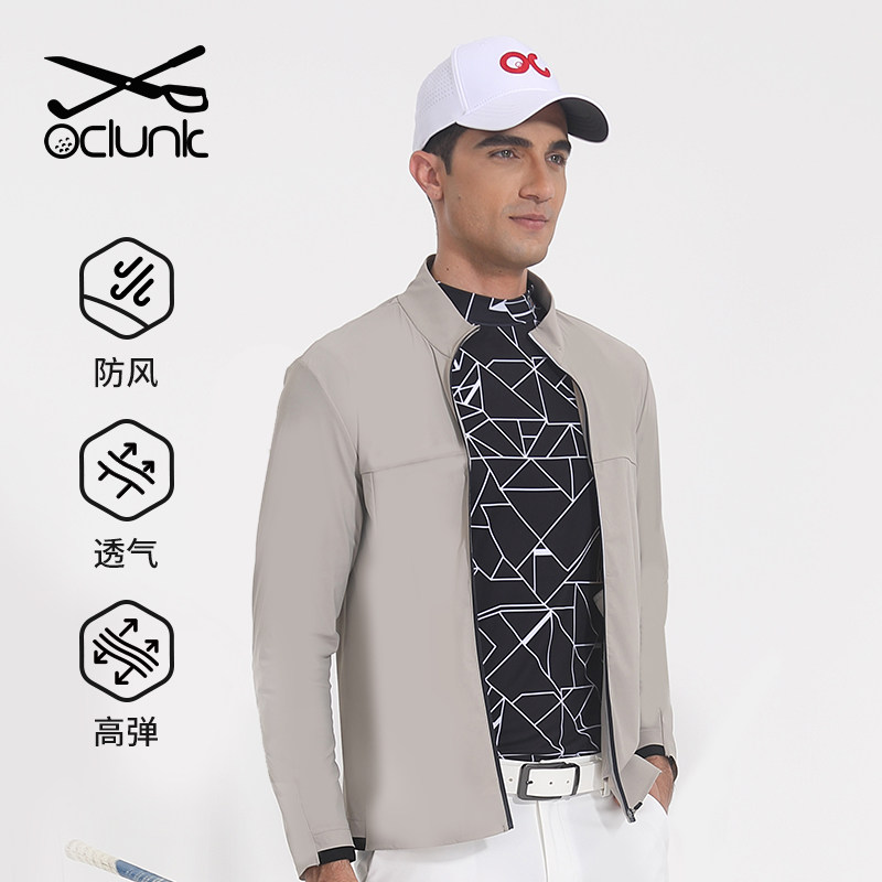 奥蓝克新款男士高尔夫风衣