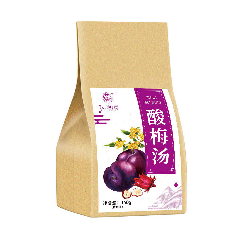 谯韵堂酸梅汤5克x30小包袋装正品甘草山楂玫瑰茄薄荷叶陈皮养生茶