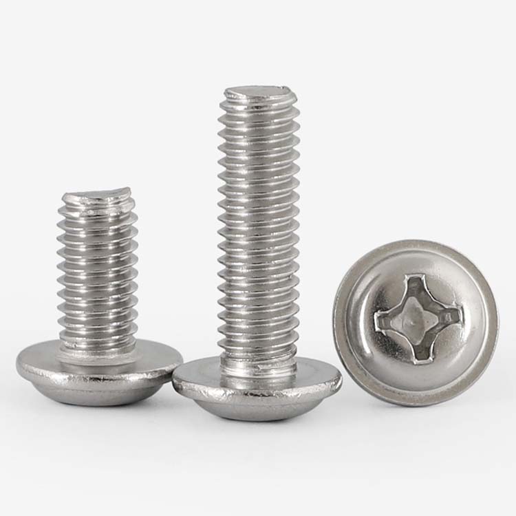 不锈钢PWM圆头带垫螺丝