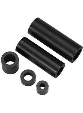 ABS尼龙柱黑色隔离柱绝缘管圆形空心塑料支撑柱圆柱套管M2M3M4M10