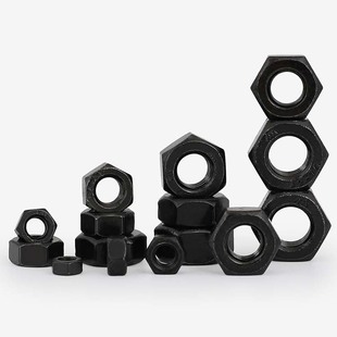 黑色304不锈钢六角螺母DIN934六方螺丝帽M2M2.5M3M4M5M6M8M10 M12
