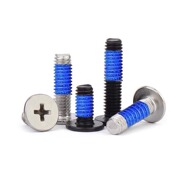 点胶扁平头十字螺丝钉耐用防脱落防松笔记本电脑螺钉CM2M2.5M3