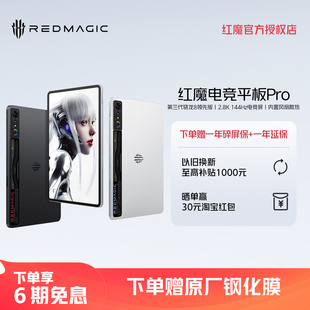 赠1年延保1年碎屏保 骁龙8Gen3领先版 nubia 10.9英寸LCD屏 2.8K144hz游戏平板电脑 努比亚红魔电竞平板Pro