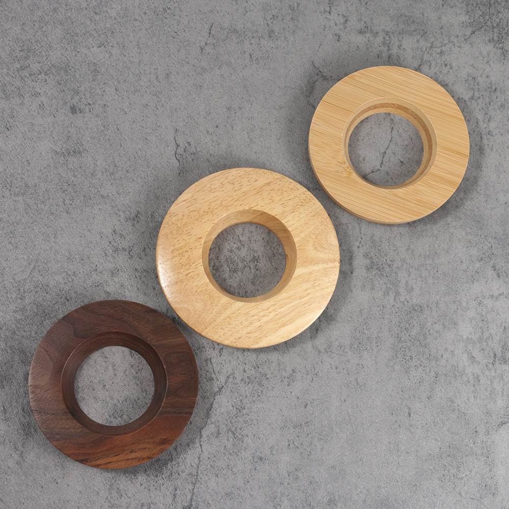 通用滤杯托手冲咖啡实木托V60折纸过滤杯托锥形蛋糕底座V01/V02