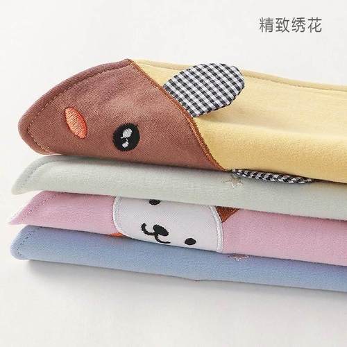 三角口水巾男宝宝婴儿防水围嘴新生儿初生三角巾可调节围兜春