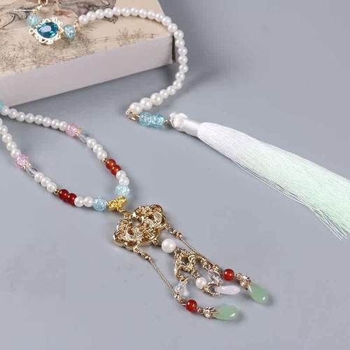 平安福项炼女2023年新款潮小众设计感高级锁骨炼女长命锁吊坠