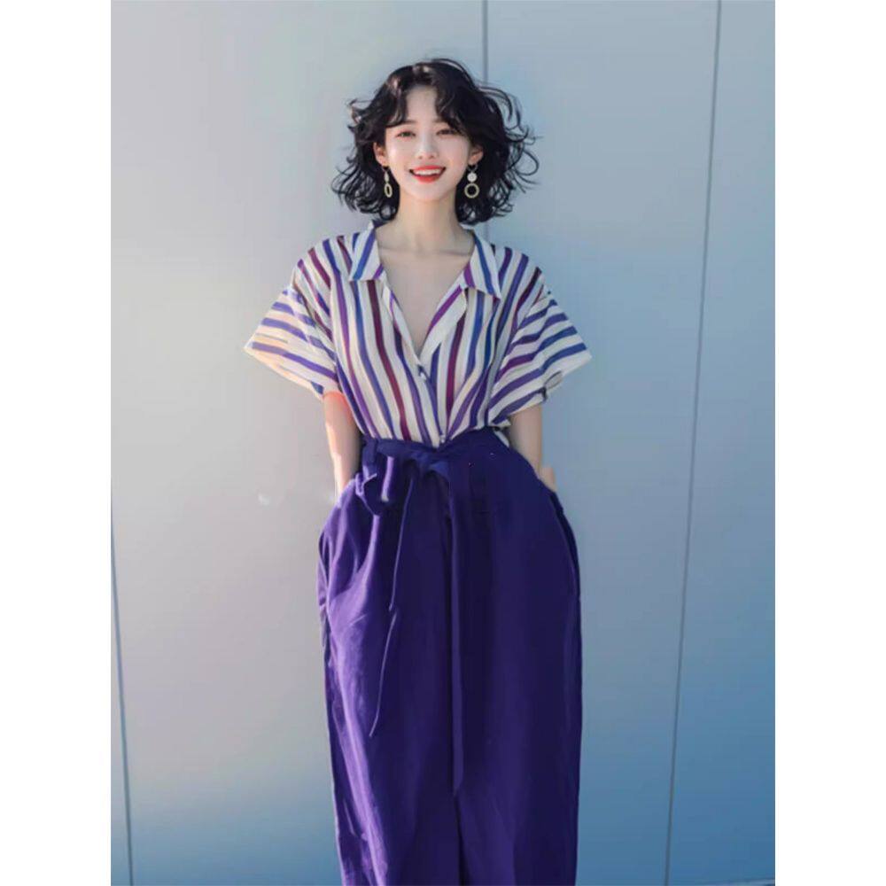 小众不撞款套装夏季盐系