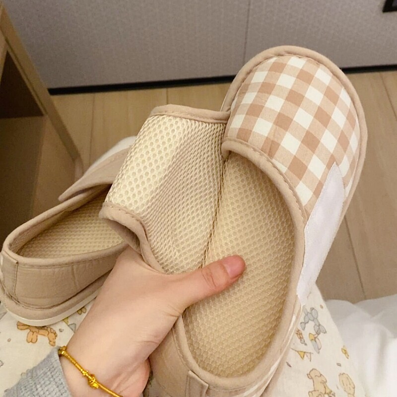 孕妇月子鞋四季通用薄款包跟软底脚浮肿宽松防滑一脚蹬2026新款